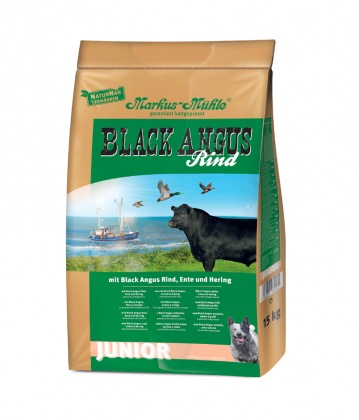 Black Angus Junior, 15kg granule lisované za studena, hovězí maso